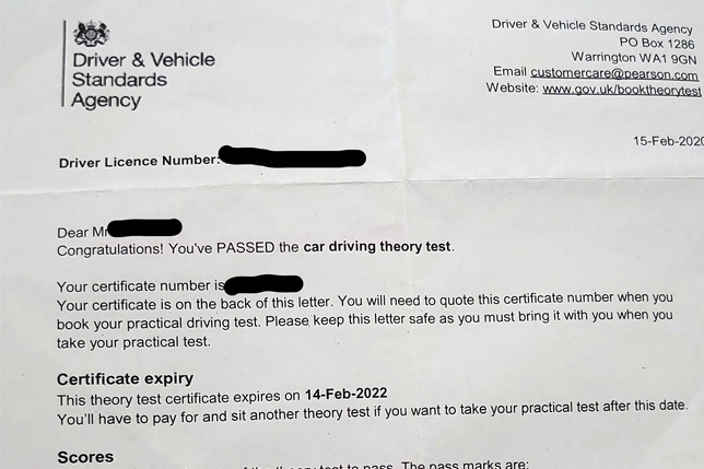 the theory test
